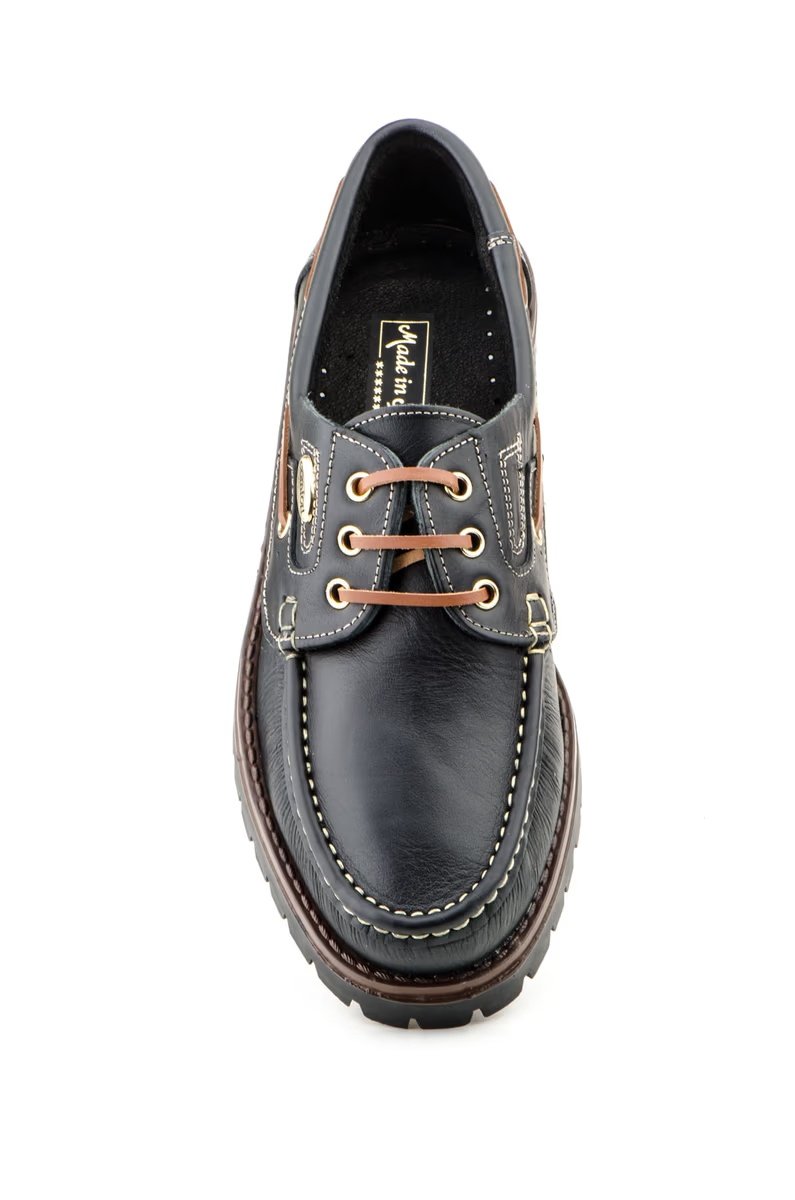 Zapatos náuticos de piel para hombre con suela track Tallas 39 a 46 Modelo 802 Katosines 4 Zapatos náuticos de piel para hombre con suela track Tallas 39 a 46 Modelo 802 Katosines - Imagen 4