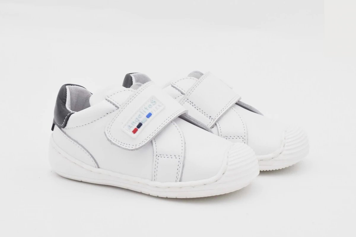 Zapatillas respetuosas de piel para niño y niña Tallas 19 a 26 Modelo 850A Angelitos