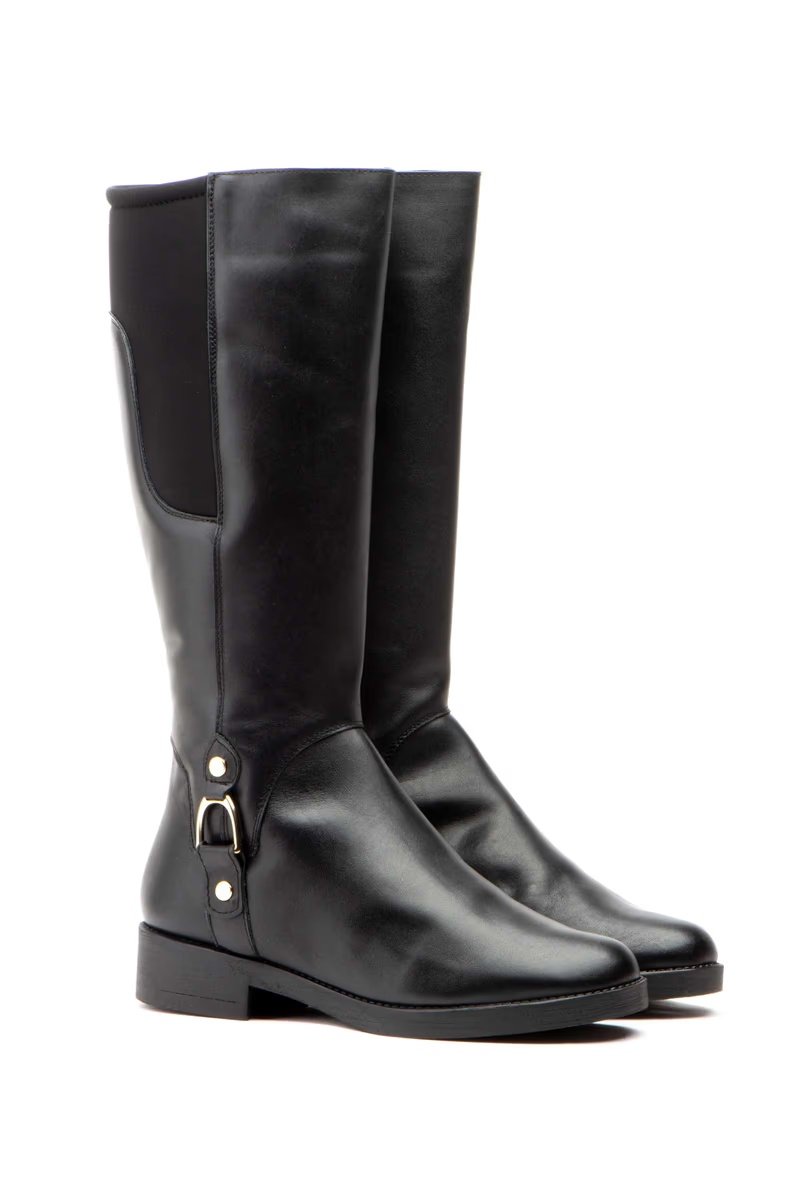 Botas Mujer Piel Negro Elásticos modelo 90685 Jam 4 Botas Mujer Piel Negro Elásticos modelo 90685 Jam - Imagen 4