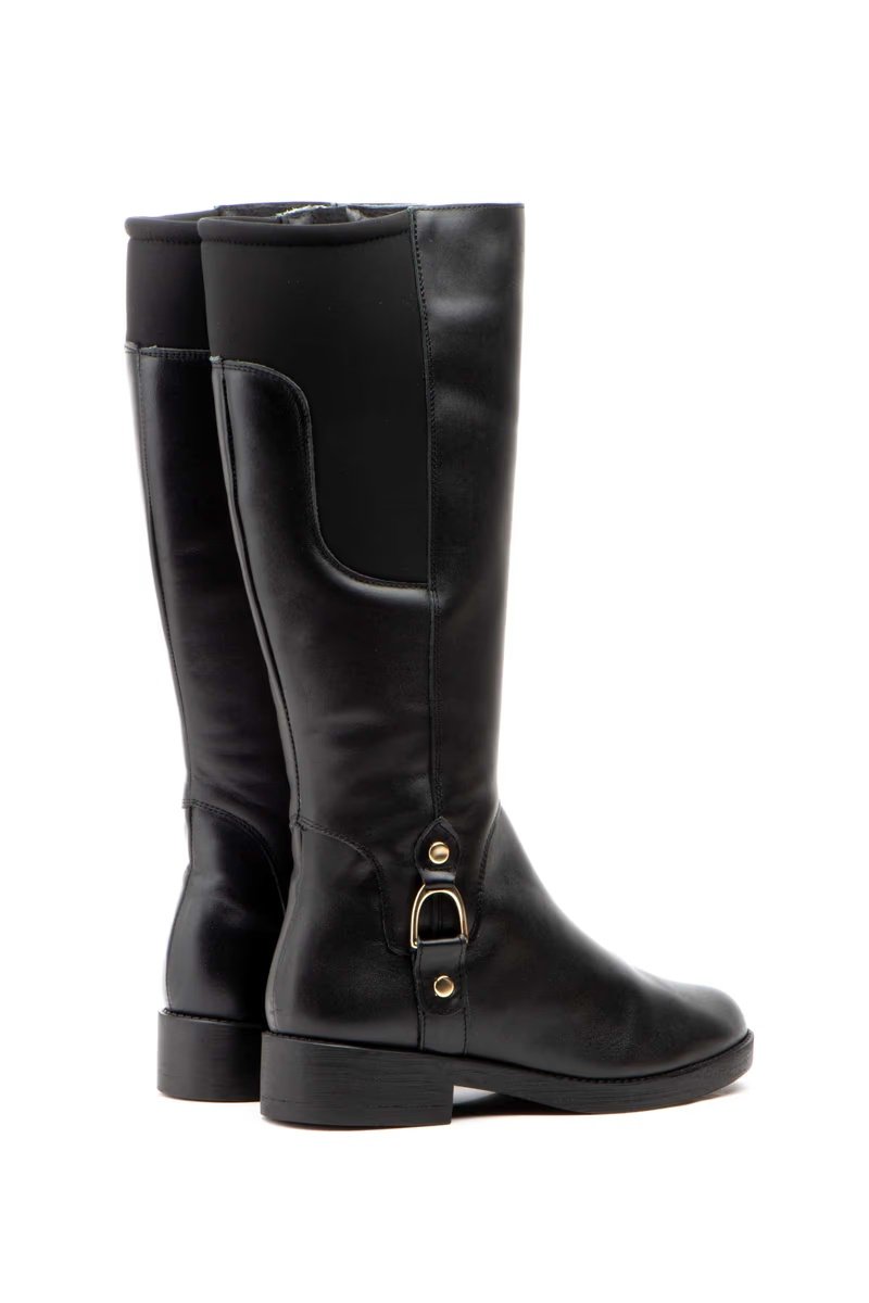 Botas Mujer Piel Negro Elásticos modelo 90685 Jam 5 Botas Mujer Piel Negro Elásticos modelo 90685 Jam - Imagen 5