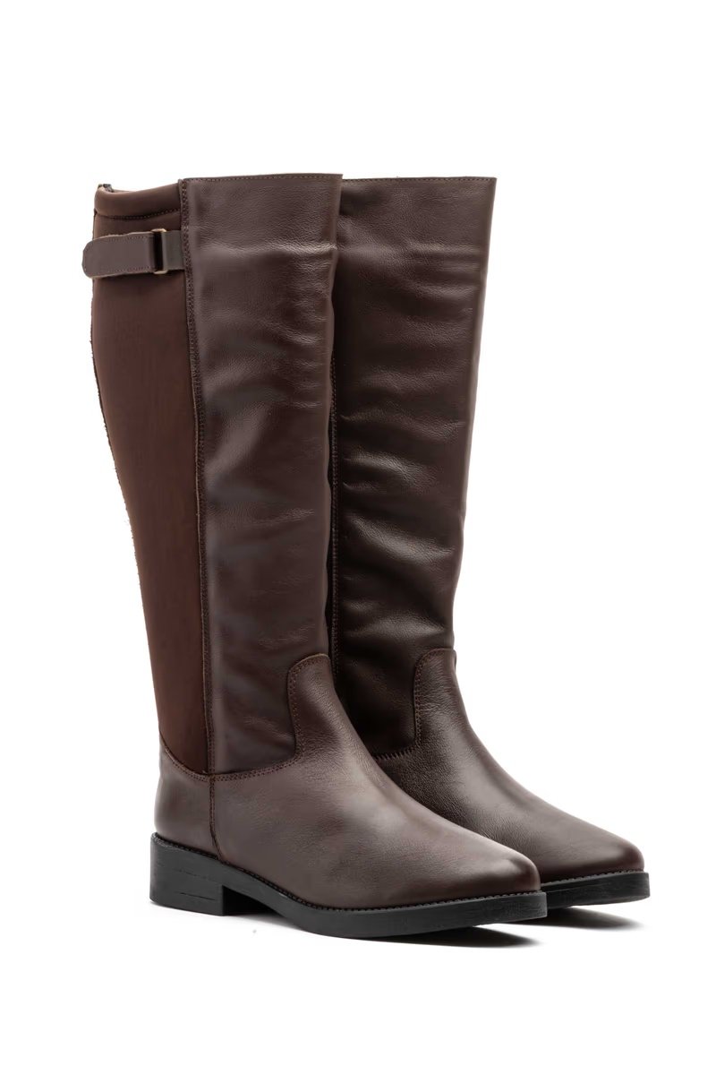 Botas Mujer Piel Marrón Elásticos modelo 90748 Jam 4 Botas Mujer Piel Marrón Elásticos modelo 90748 Jam - Imagen 4