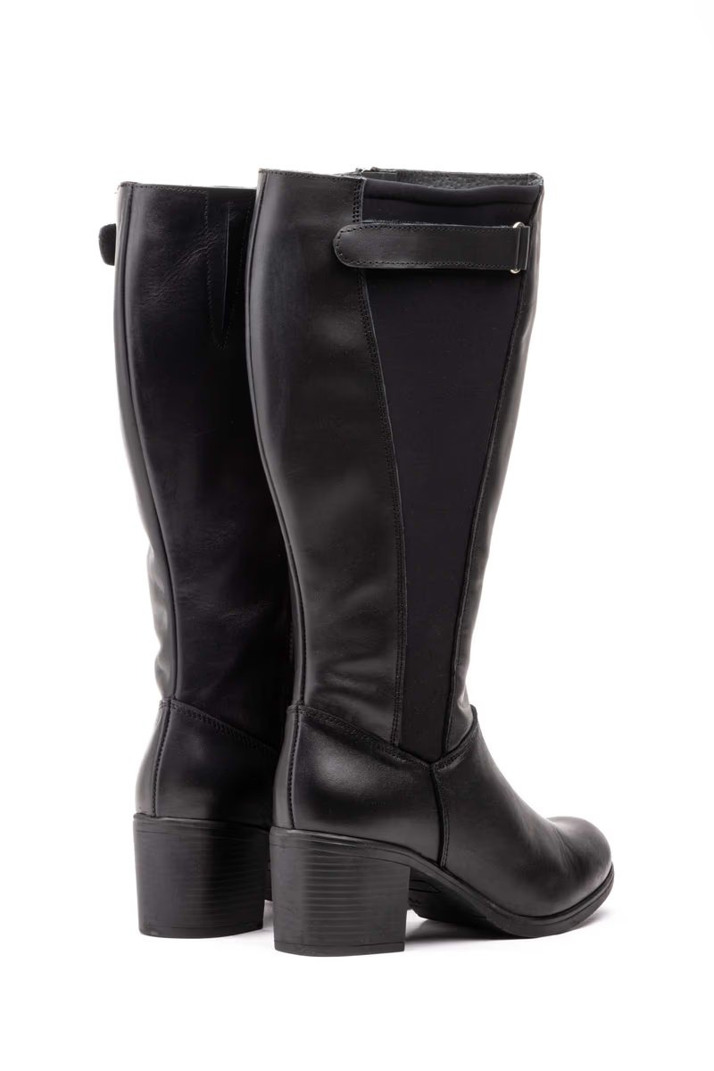 Botas Mujer Piel Negro Elásticos Caña Ancha modelo 90749 Jam 5 Botas Mujer Piel Negro Elásticos Caña Ancha modelo 90749 Jam - Image 5