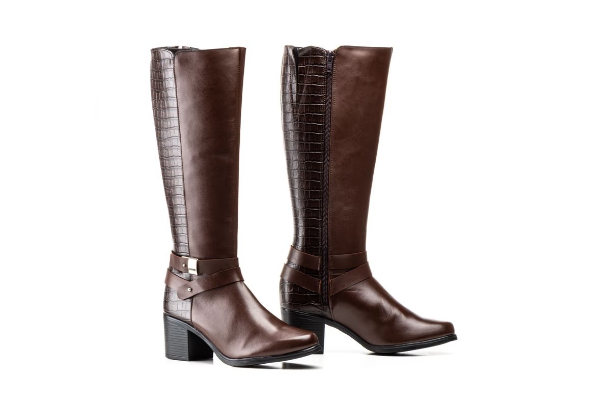 Botas Mujer PIel Burdeos Caña Alta modelo 91175 Jam 3 Botas Mujer PIel Burdeos Caña Alta modelo 91175 Jam - Imagen 3