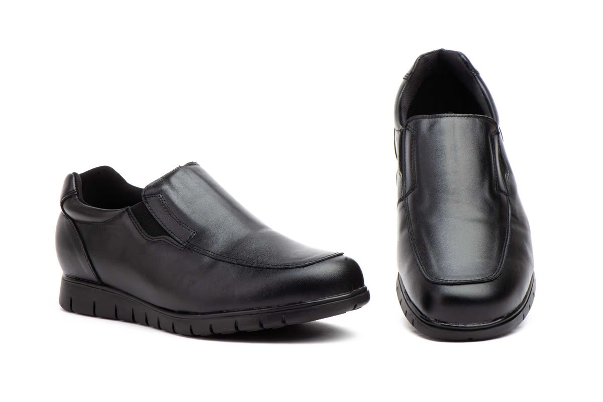 Zapatos de piel para hombre con elásticos modelo DU1005 Duendy