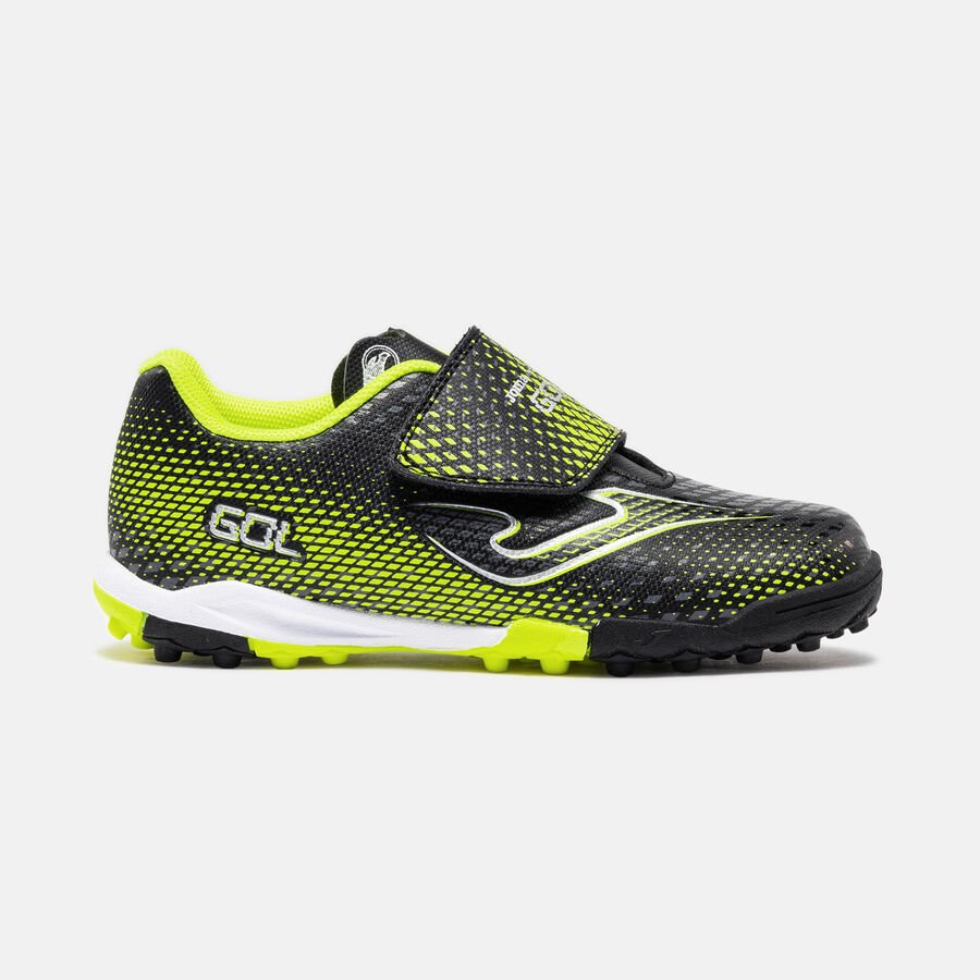 Botas de fútbol turf para niño Joma Gol JR 2601 negro Tallas 24 a 35