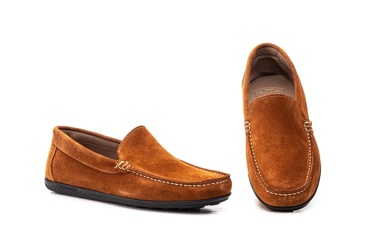 Mocasines kiowa de piel serraje para hombre modelo IB1234 Iberico Shoes