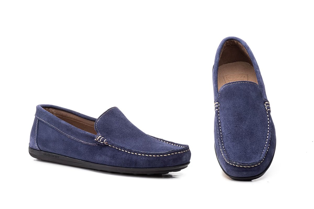 Mocasines kiowa de piel serraje para hombre modelo IB1234 Iberico Shoes 5 Mocasines kiowa de piel serraje para hombre modelo IB1234 Iberico Shoes - Image 5