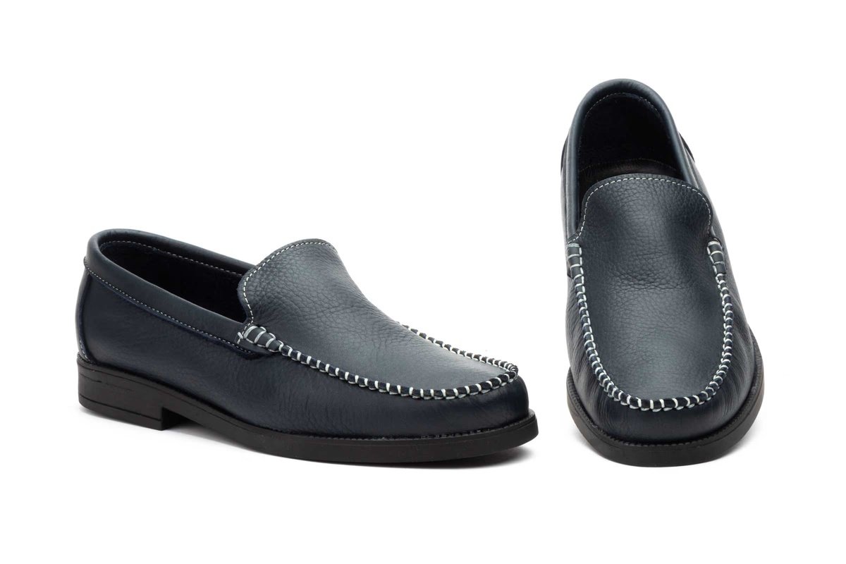 Mocasín náutico de piel floater para hombre modelo IB253 Iberico Shoes