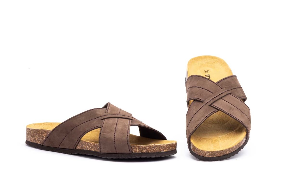Sandalias bio de piel para hombre modelo MX8015 Morxiva