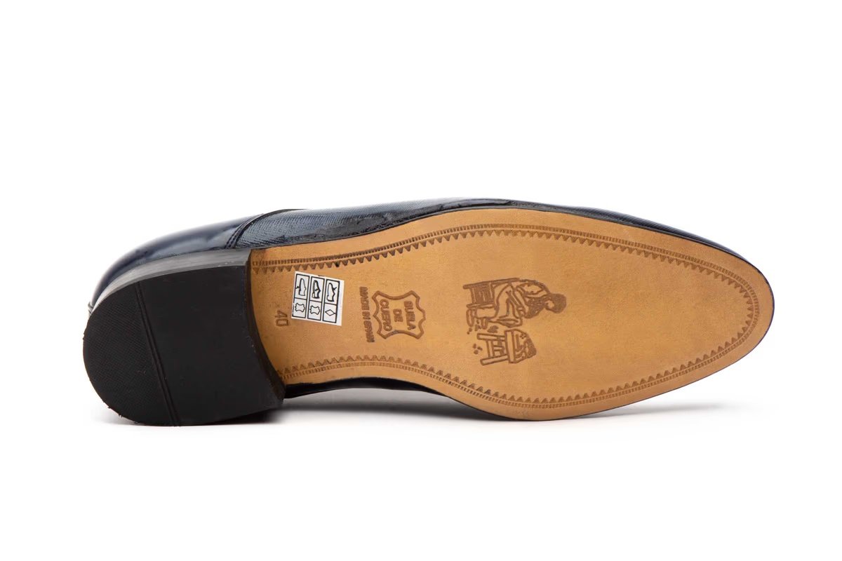 Zapatos de vestir de piel para hombre con suela de cuero modelo NK3247 Nikkoe 4 Zapatos de vestir de piel para hombre con suela de cuero modelo NK3247 Nikkoe - Imagen 4