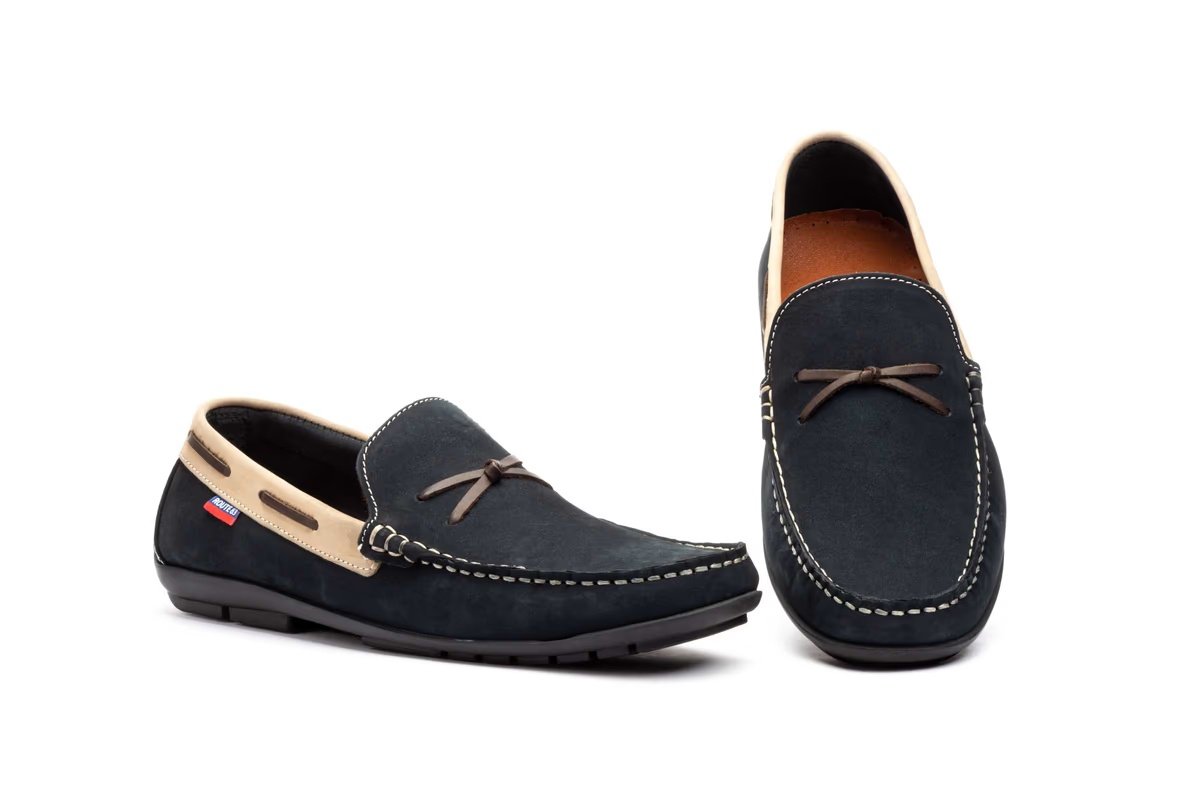 Zapatos náuticos de piel nobuck para hombre modelo R831008 Route83