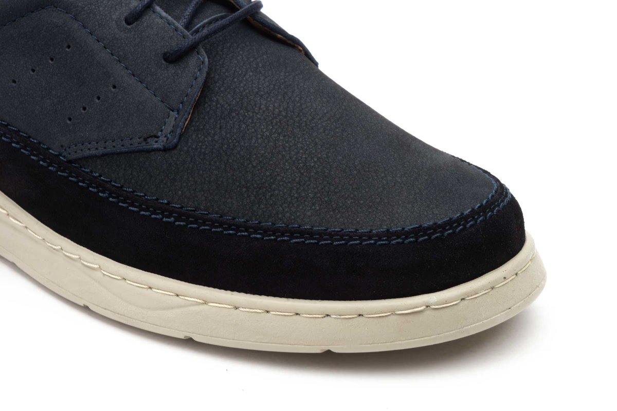 Zapato casual de piel nobuck para hombre con cordones modelo R832604 Nautic Blue 6 Zapato casual de piel nobuck para hombre con cordones modelo R832604 Nautic Blue - Image 6