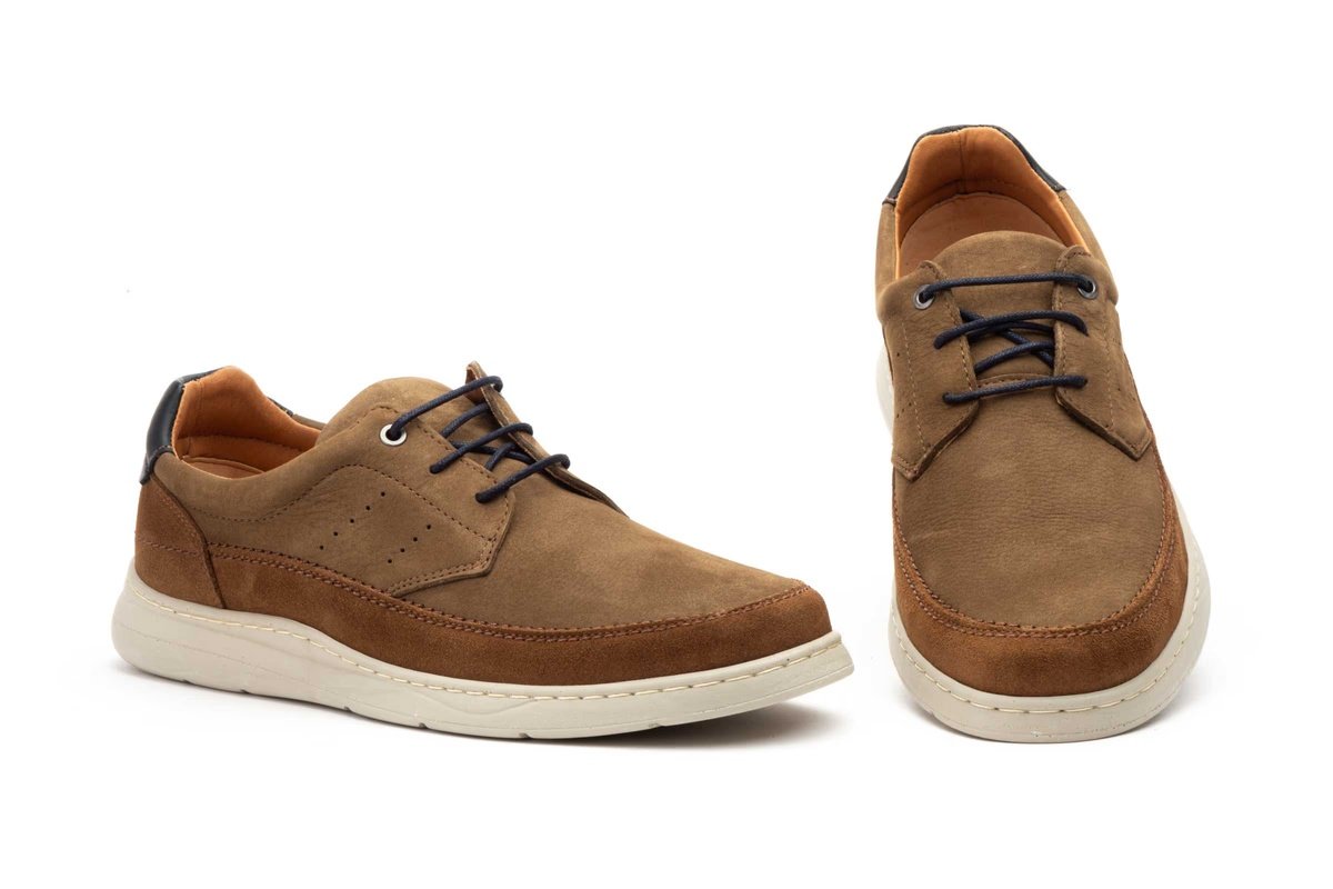 Zapato casual de piel nobuck para hombre con cordones modelo R832604 Nautic Blue 9 Zapato casual de piel nobuck para hombre con cordones modelo R832604 Nautic Blue - Image 9