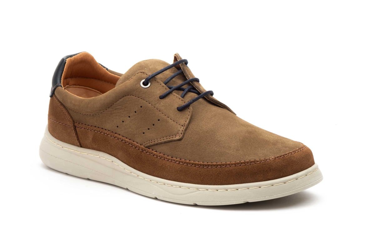 Zapato casual de piel nobuck para hombre con cordones modelo R832604 Nautic Blue 10 Zapato casual de piel nobuck para hombre con cordones modelo R832604 Nautic Blue - Image 10