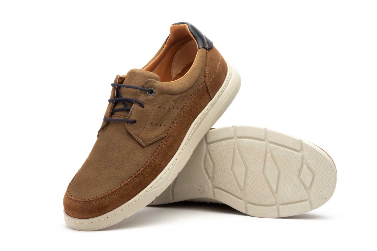Zapato casual de piel nobuck para hombre con cordones modelo R832604 Nautic Blue 13 Zapato casual de piel nobuck para hombre con cordones modelo R832604 Nautic Blue - Image 13