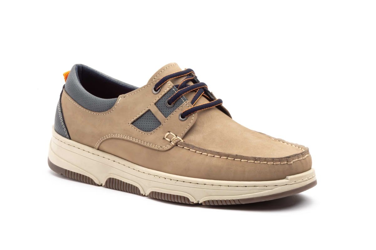 Zapatos náuticos de piel nobuck para hombre modelo R837210 Route83 2 Zapatos náuticos de piel nobuck para hombre modelo R837210 Route83 - Imagen 2