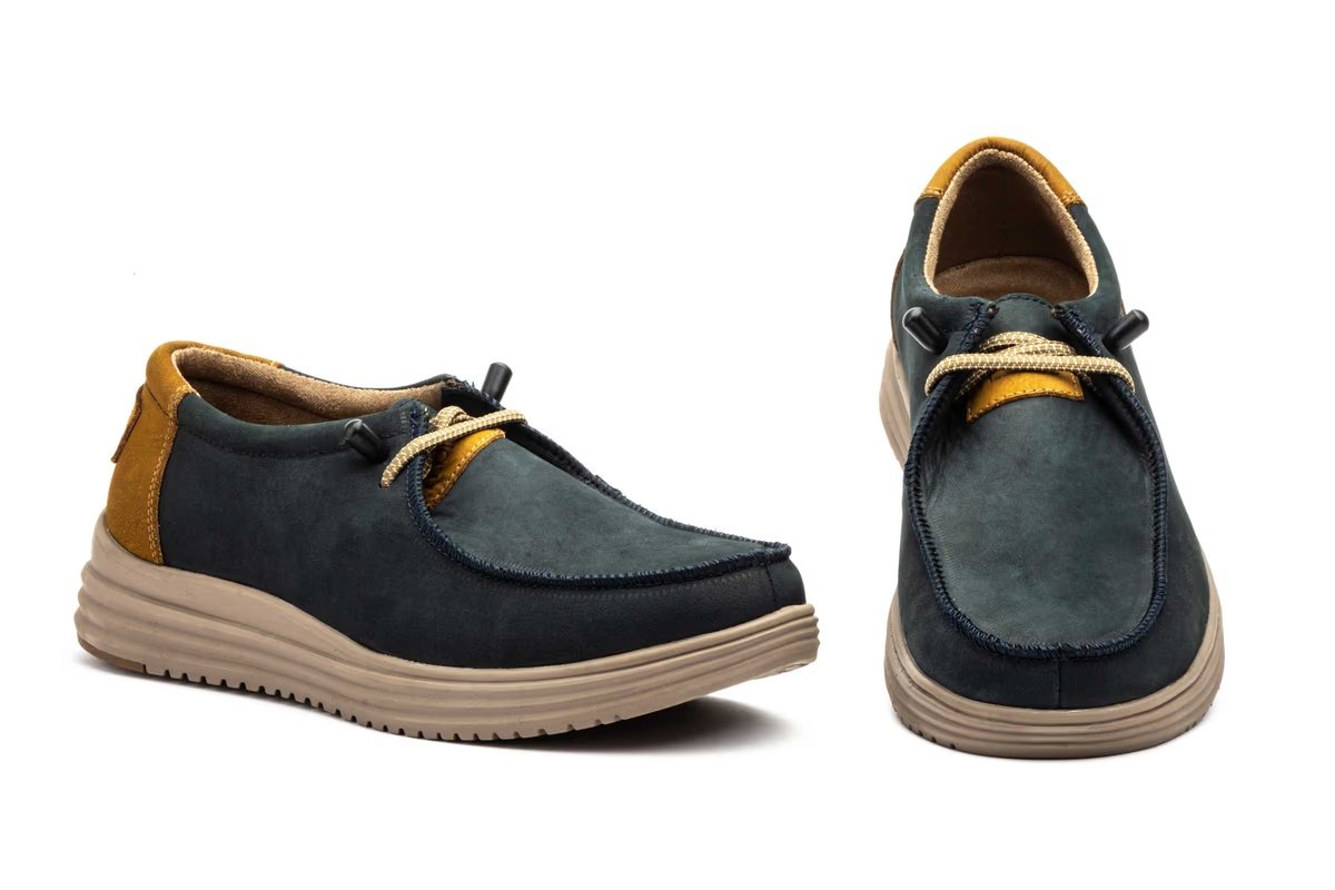 Zapatos náuticos de piel nobuck para hombre modelo RS2420116 Route83