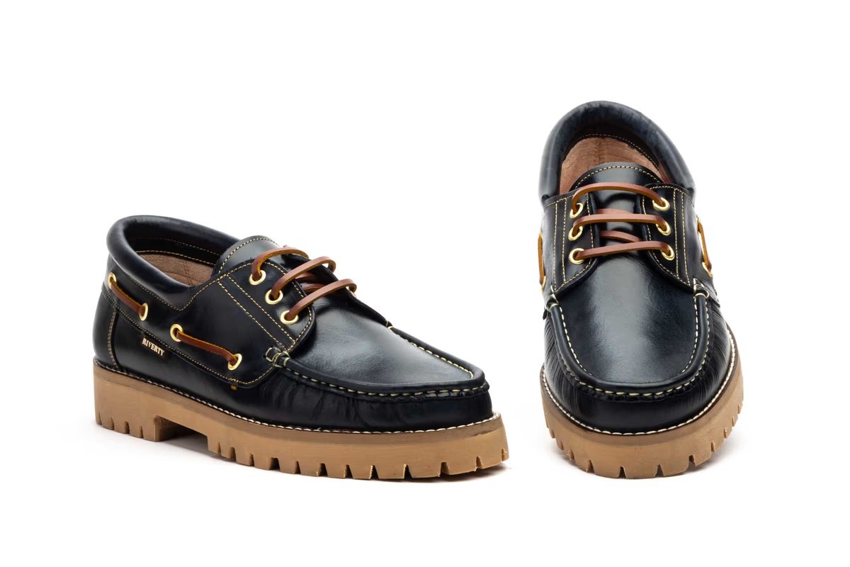Zapatos náuticos de piel pull para hombre modelo RV1000 Riverty