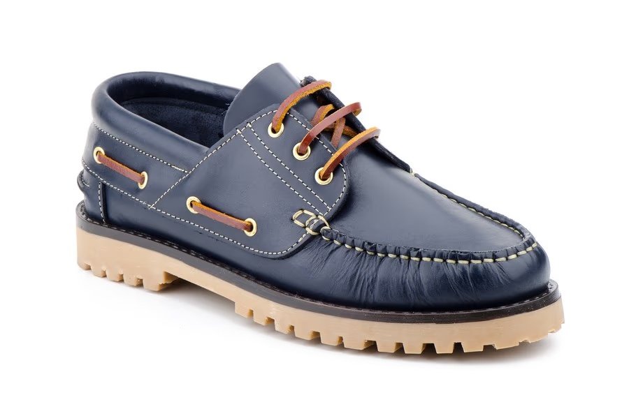 Zapatos náuticos de piel para niño modelo TO2141 Sachini 2 Zapatos náuticos de piel para niño modelo TO2141 Sachini - Imagen 2
