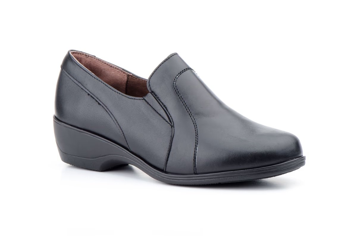 Zapatos Mujer Piel Negro modelo AT626 Alto Estilo