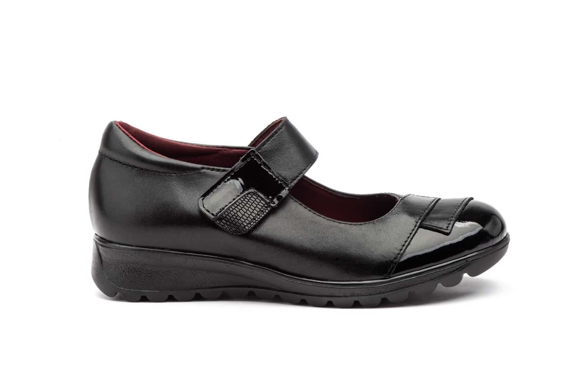 Zapatos Mujer Piel Negro Tipo Velcro modelo MX920 Morxiva 3 Zapatos Mujer Piel Negro Tipo Velcro modelo MX920 Morxiva - Imagen 3