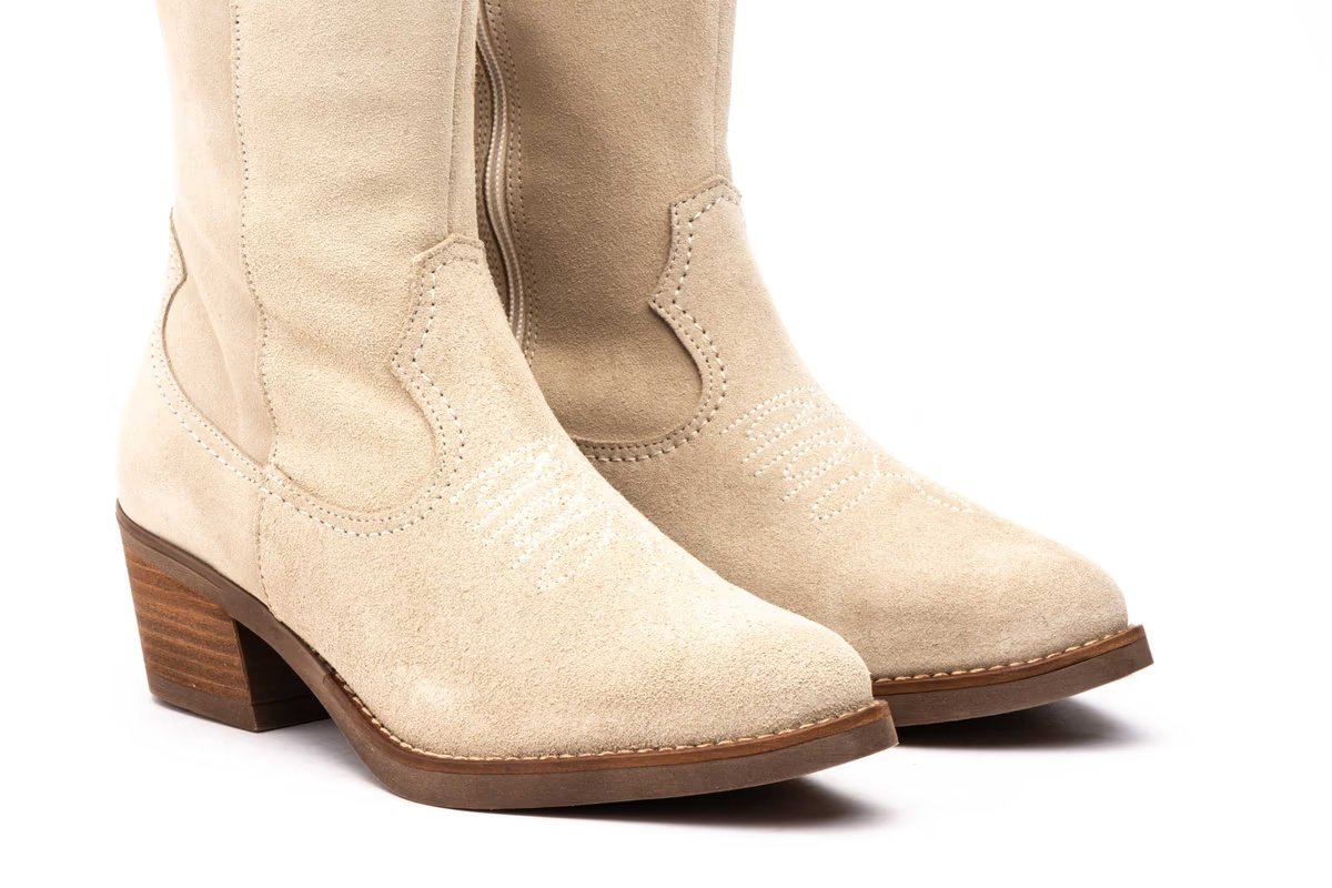 Botas Mujer Piel Serraje Beige modelo PYM940 Par y Medio 6 Botas Mujer Piel Serraje Beige modelo PYM940 Par y Medio - Image 6