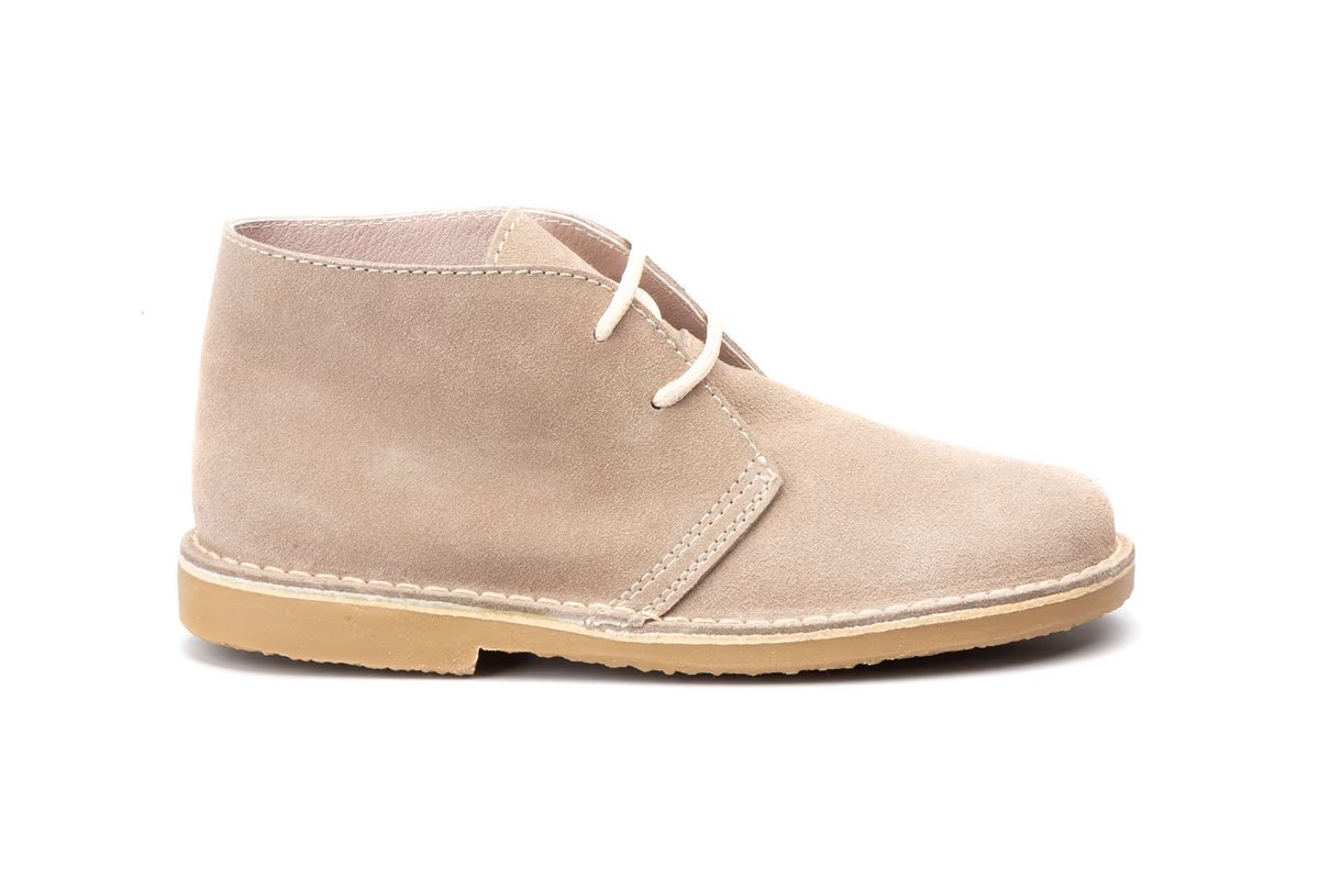 Botín Mujer Piel Serraje Arena Cordones modelo SF6012 Safari 3 Botín Mujer Piel Serraje Arena Cordones modelo SF6012 Safari - Imagen 3