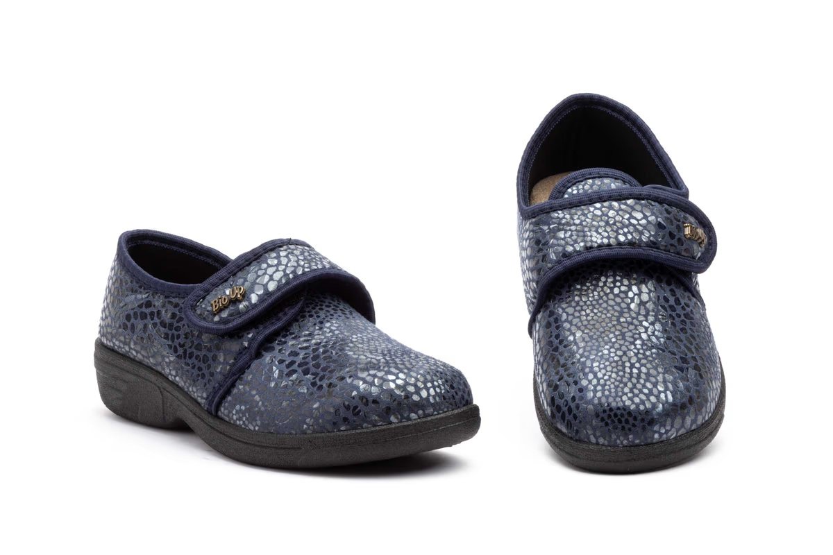 Zapatos Mujer Licra Marino Velcro modelo TSP30 Bioup