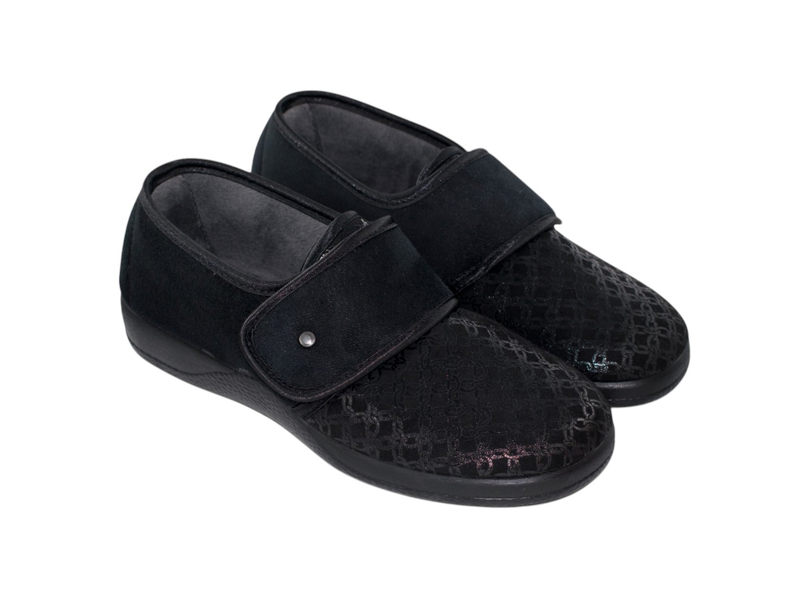 Zapatillas de casa mujer Sevillas 1109 | Copete velcro bamara “cadenas”