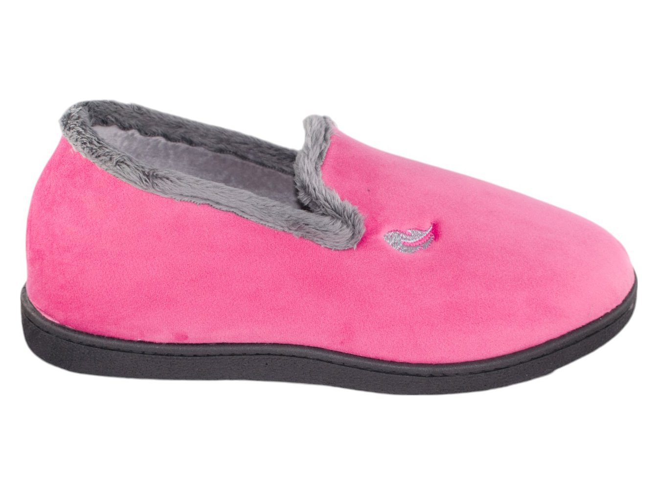 Zapatillas de casa mujer Sevillas 12203 | Copete holland bordado pluma 2 Zapatillas de casa mujer Sevillas 12203 | Copete holland bordado pluma - Imagen 2