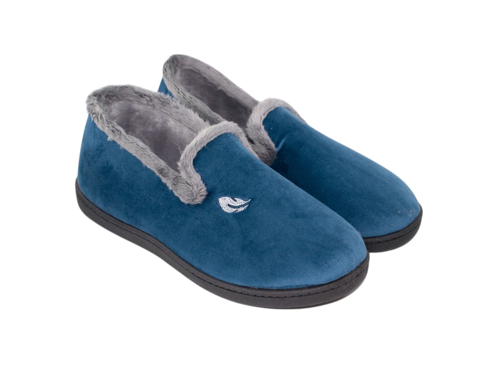 Zapatillas de casa mujer Sevillas 12203 | Copete holland bordado pluma