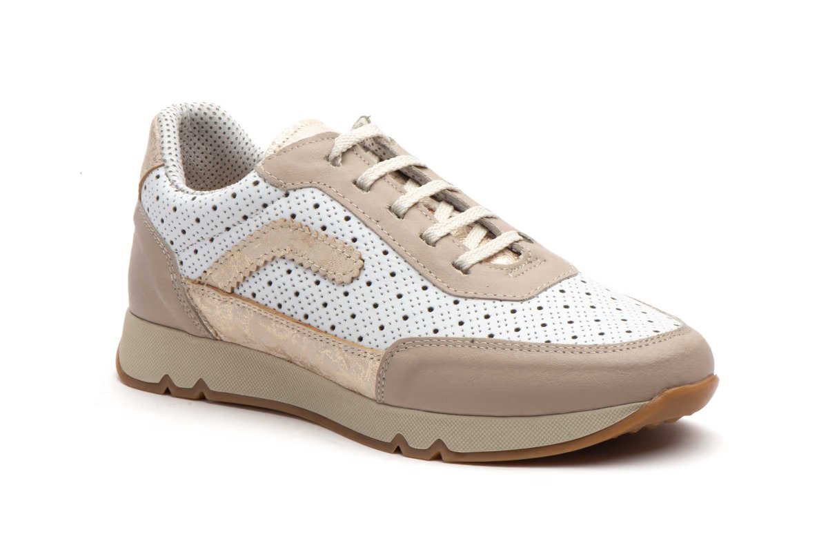 Jam deportivos mujer piel beige cordones modelo 3161 tallas 35 a 41