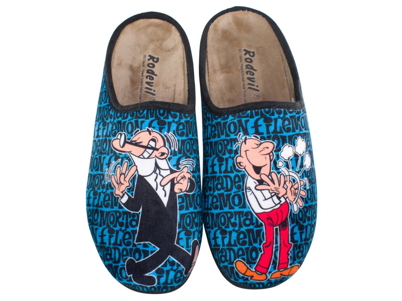 Zapatillas de casa hombre Sevillas 539 | Chinela terpel “mortadelo y filemon agentes” i.d.