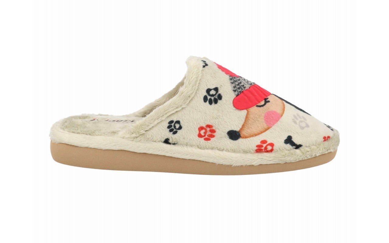 Zapatillas de casa para mujer zapatilla abierta con estampado de perrito Hechas en España Tallas 35 a 41 Modelo 28116 Javer 3 Zapatillas de casa para mujer zapatilla abierta con estampado de perrito Hechas en España Tallas 35 a 41 Modelo 28116 Javer - Image 3