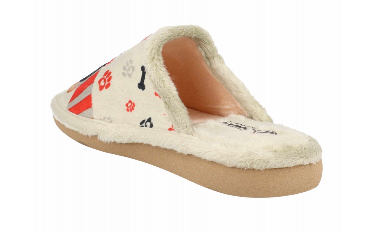 Zapatillas de casa para mujer zapatilla abierta con estampado de perrito Hechas en España Tallas 35 a 41 Modelo 28116 Javer 4 Zapatillas de casa para mujer zapatilla abierta con estampado de perrito Hechas en España Tallas 35 a 41 Modelo 28116 Javer - Image 4