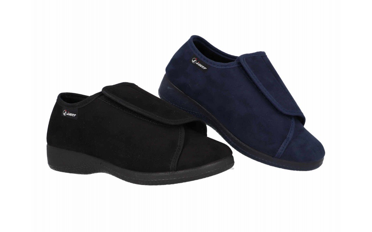 Zapatillas de casa para mujer zapatilla cerrada con velcro y puntera abierta Hechas en España Tallas 35 a 41 Modelo 443 Javer