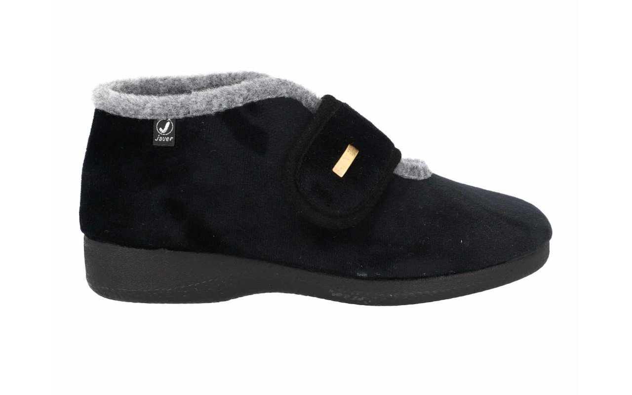 Zapatillas de casa para mujer botín cerrado con velcro Hechas en España Tallas 35 a 41 Modelo 47239 Javer