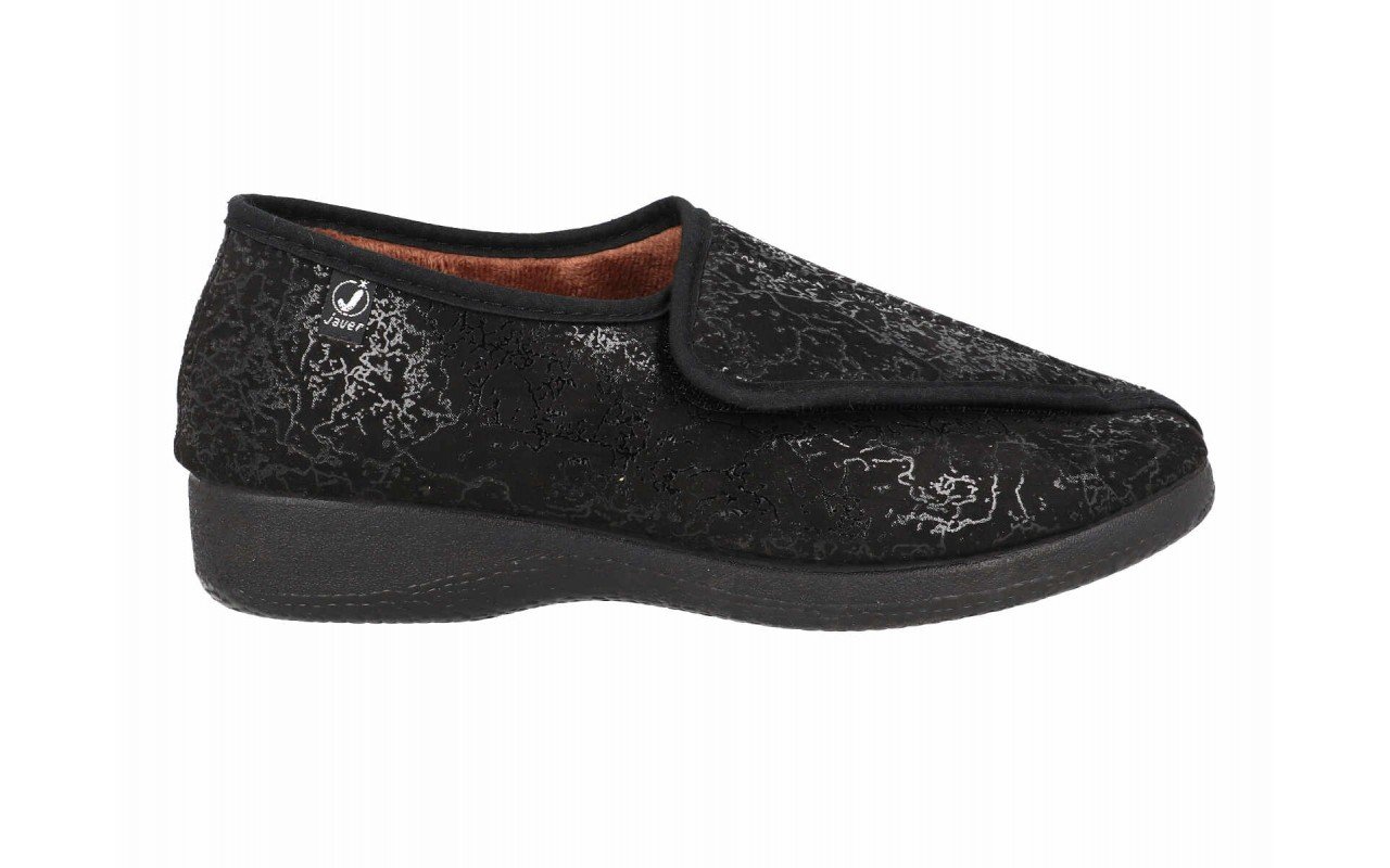 Zapatillas de casa para mujer zapatilla cerrada con velcro y estampado floral Hechas en España Tallas 35 a 41 Modelo 498 Javer