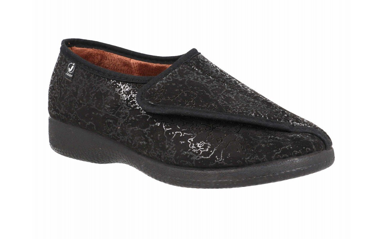 Zapatillas de casa para mujer zapatilla cerrada con velcro y estampado floral Hechas en España Tallas 35 a 41 Modelo 498 Javer 2 Zapatillas de casa para mujer zapatilla cerrada con velcro y estampado floral Hechas en España Tallas 35 a 41 Modelo 498 Javer - Imagen 2