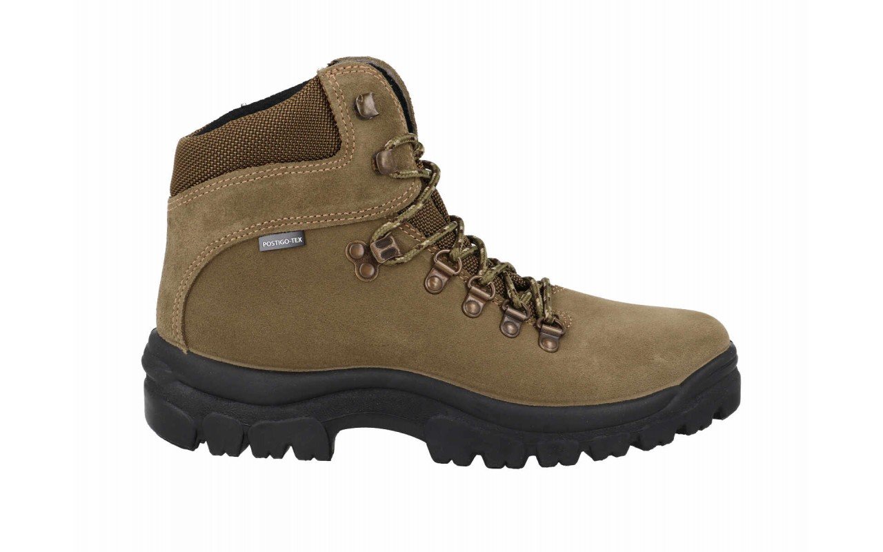 Bota de trekking verde con cremallera para hombre Hecho en España Tallas 39 a 46 Modelo 981 Postigo