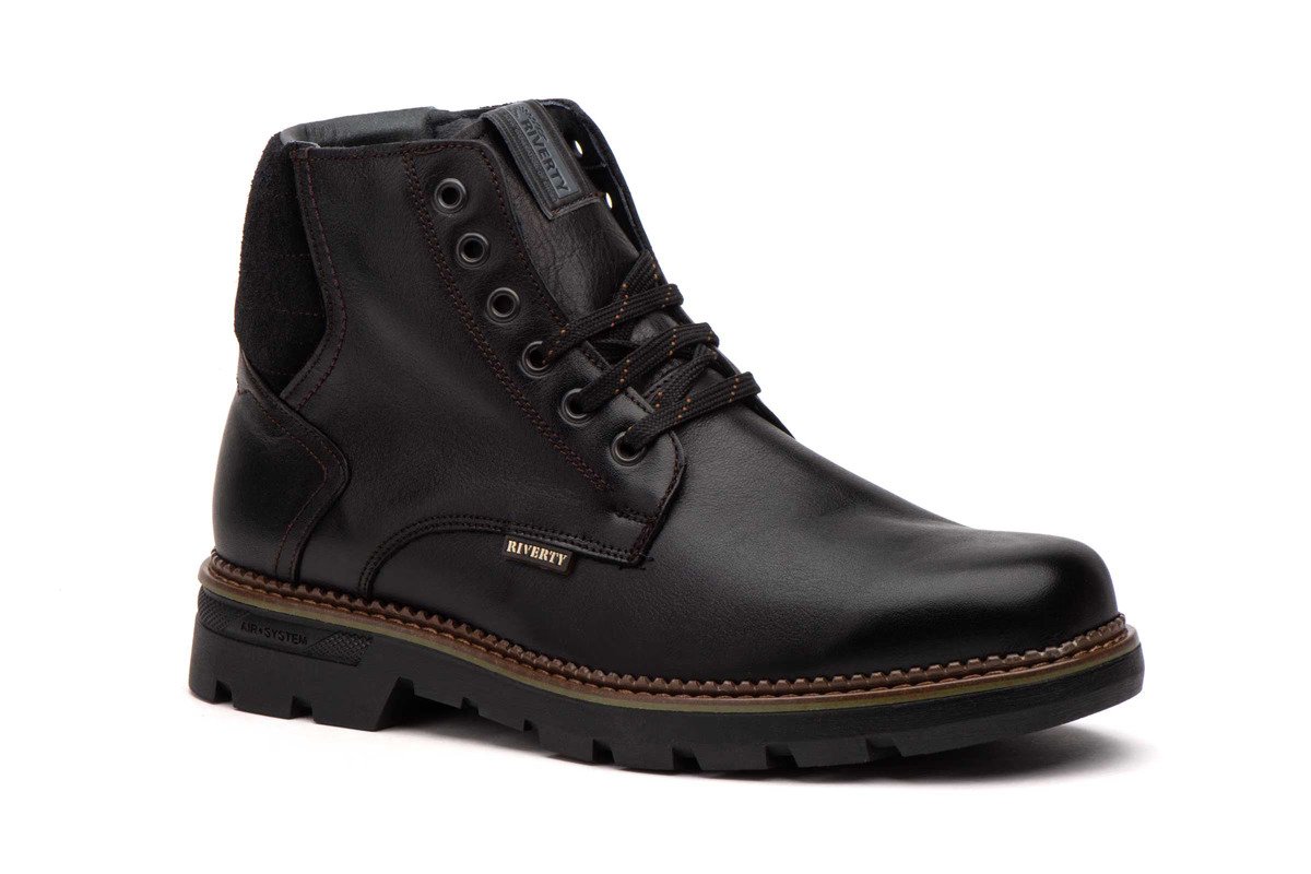 Riverty botas hombre piel negro cordones plantilla extraíble modelo RV-70840 tallas 39 a 45 5 Riverty botas hombre piel negro cordones plantilla extraíble modelo RV-70840 tallas 39 a 45 - Imagen 5