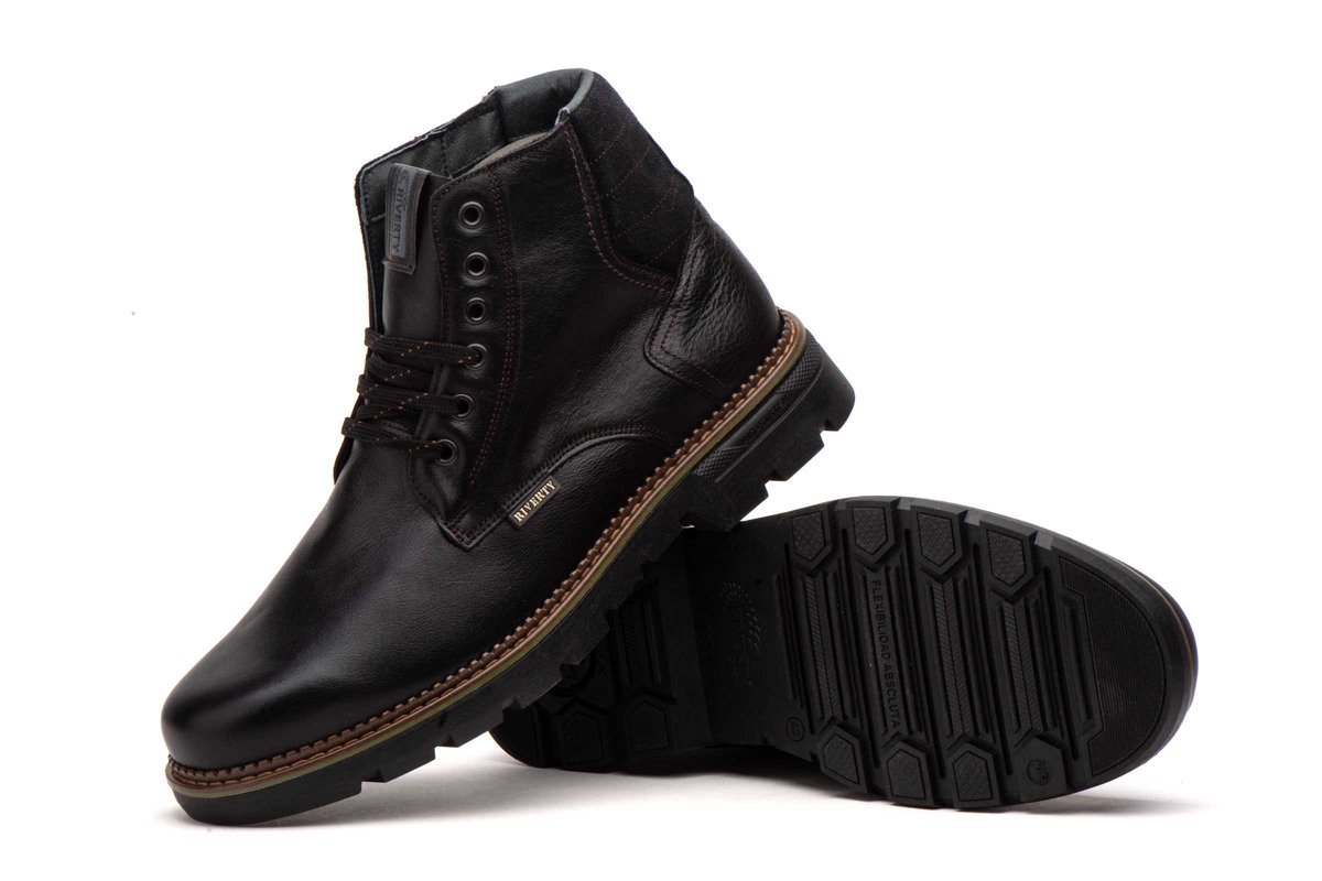 Riverty botas hombre piel negro cordones plantilla extraíble modelo RV-70840 tallas 39 a 45 7 Riverty botas hombre piel negro cordones plantilla extraíble modelo RV-70840 tallas 39 a 45 - Imagen 7