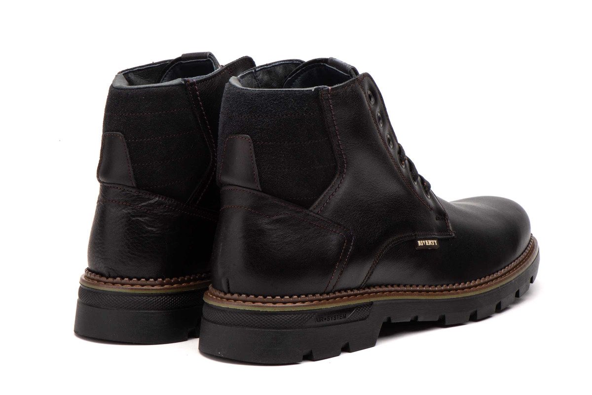 Riverty botas hombre piel negro cordones plantilla extraíble modelo RV-70840 tallas 39 a 45 8 Riverty botas hombre piel negro cordones plantilla extraíble modelo RV-70840 tallas 39 a 45 - Imagen 8