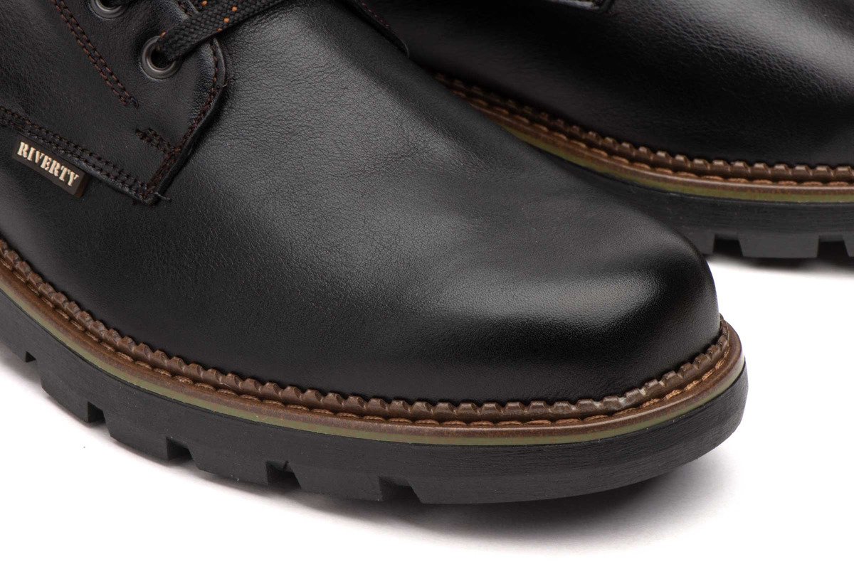 Riverty botas hombre piel negro cordones plantilla extraíble modelo RV-70840 tallas 39 a 45 9 Riverty botas hombre piel negro cordones plantilla extraíble modelo RV-70840 tallas 39 a 45 - Imagen 9