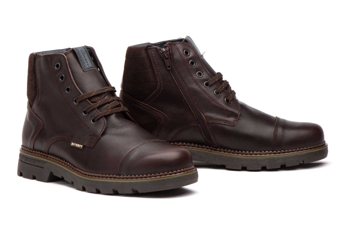 Riverty botas hombre piel marrón cordones plantilla extraíble creamallera modelo RV-70841 tallas 39 a 45 4 Riverty botas hombre piel marrón cordones plantilla extraíble creamallera modelo RV-70841 tallas 39 a 45 - Imagen 4