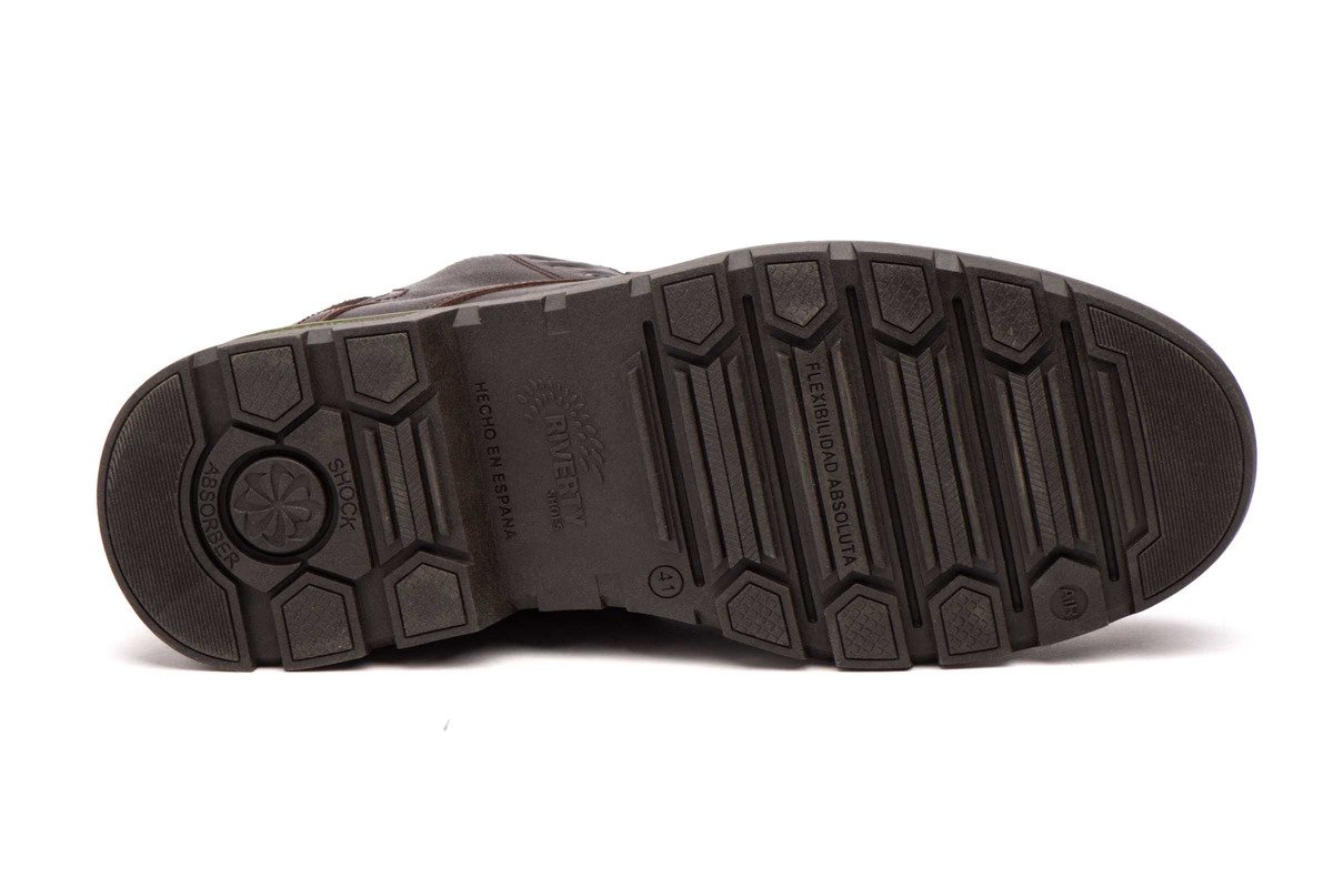 Riverty botas hombre piel marrón cordones plantilla extraíble creamallera modelo RV-70841 tallas 39 a 45 6 Riverty botas hombre piel marrón cordones plantilla extraíble creamallera modelo RV-70841 tallas 39 a 45 - Imagen 6