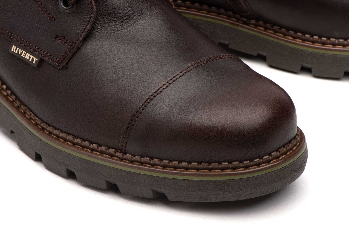 Riverty botas hombre piel marrón cordones plantilla extraíble creamallera modelo RV-70841 tallas 39 a 45 9 Riverty botas hombre piel marrón cordones plantilla extraíble creamallera modelo RV-70841 tallas 39 a 45 - Imagen 9