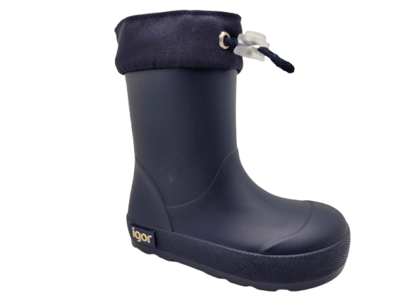 Botas de agua respetuosas infantiles Igor Yogi azul marino tallas 21 a 32