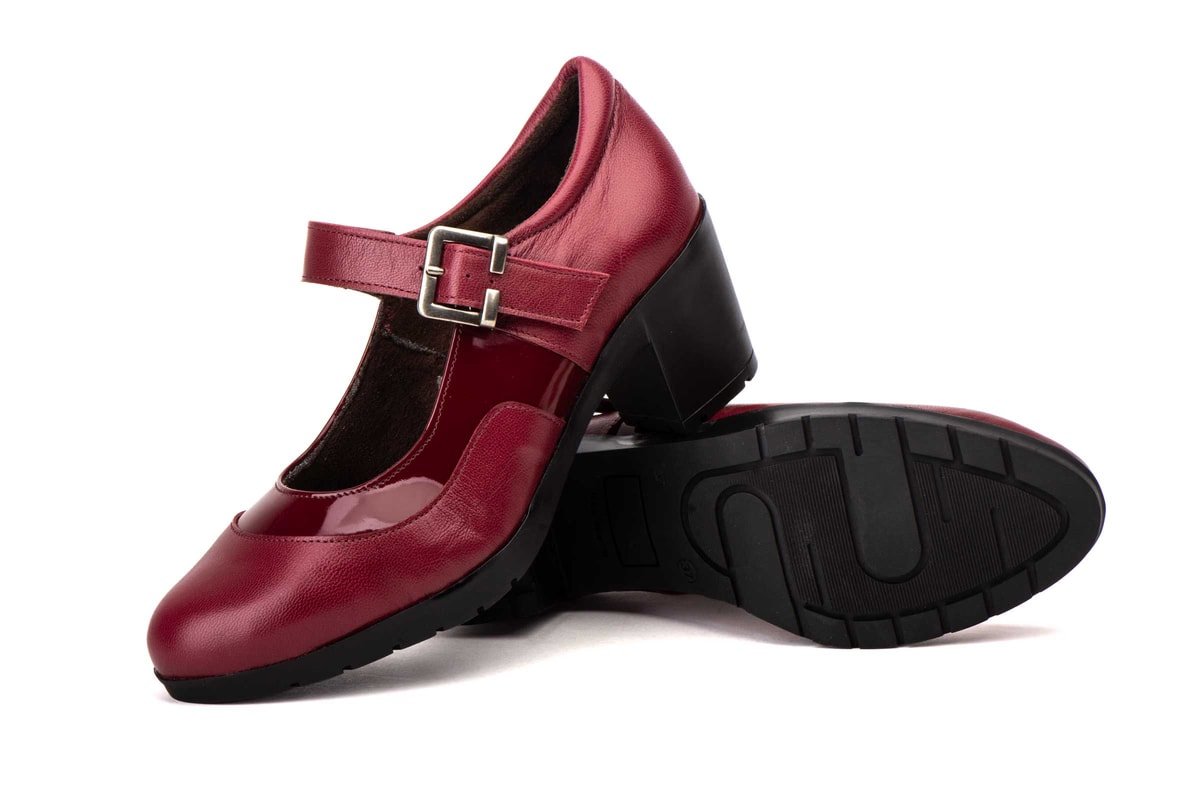 Zapatos Mujer Piel Charol Hebilla modelo 5023 Jam 3 Zapatos Mujer Piel Charol Hebilla modelo 5023 Jam - Imagen 3