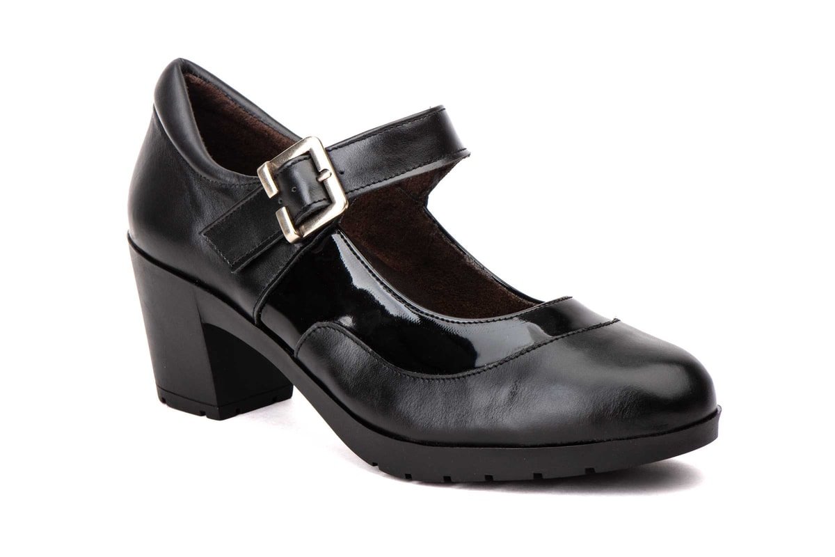Zapatos Mujer Piel Charol Hebilla modelo 5023 Jam 4 Zapatos Mujer Piel Charol Hebilla modelo 5023 Jam - Imagen 4